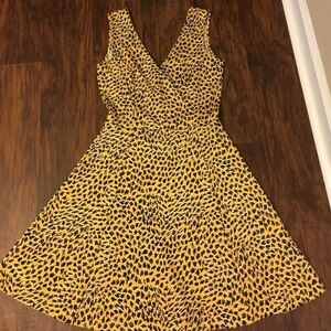 Yellow H&M Cotton Skater Dress